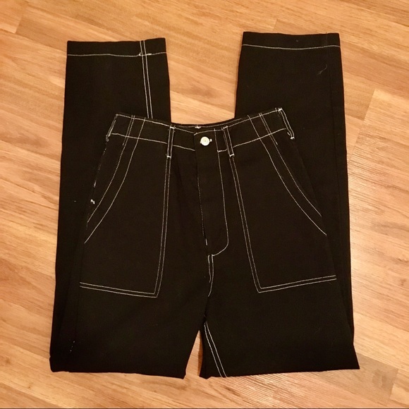 Brandy Melville Pants - Brandy Melville Contrast Stitching Pants